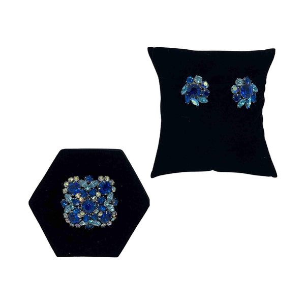 brooch and earrings - The Carriage House Interiors