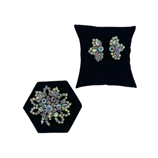 Brooch and Earrings - The Carriage House Interiors